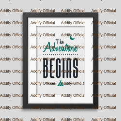 The adventure begins Framed poster